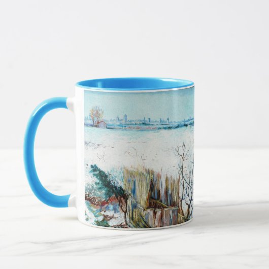 Snowy Landscape with Arles by Vincent van Gogh Tasse (Links)