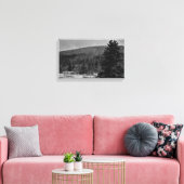 Snowy-Landschaft in Schwarzweiss Leinwanddruck (Insitu (Wohnzimmer))