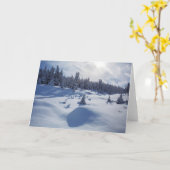 Snowy-Landschaft Karte (Gelbe Blume)