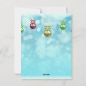 Snowy Lapland Weihnachtskarte Feiertagskarte (Rückseite)