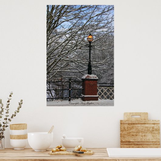 Snowy Light Scene Print Poster (Küche)
