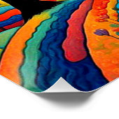 Snowy Llamas Poster (Ecke)