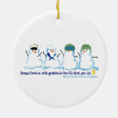 Snowy-Luftwaffen-Verzierung Keramik Ornament (Hinten)