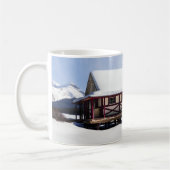 Snowy Maligne Lake Boat House Kaffeetasse (Links)