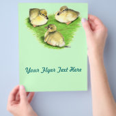 Snowy Mallard Ducklings Flyer (Hand)