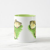 Snowy Mallard Ducklings Tasse (Zentrum)