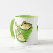 Snowy Mallard Ducklings Tasse (Vorderseite Links)