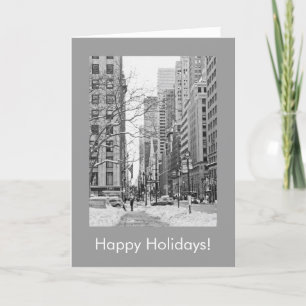 Snowy Manhattan Holiday Card Feiertagskarte