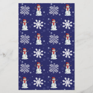 Snowy-Männer Briefpapier