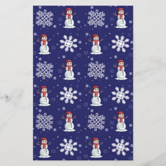 Snowy-Männer Briefpapier (Vorderseite)
