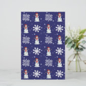 Snowy-Männer Briefpapier (Stehend Vorderseite)