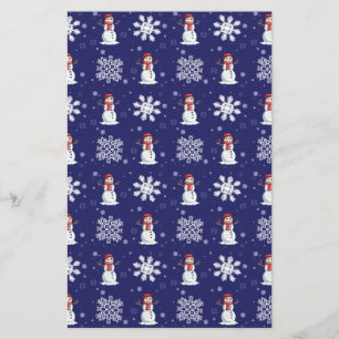 Snowy-Männer Briefpapier