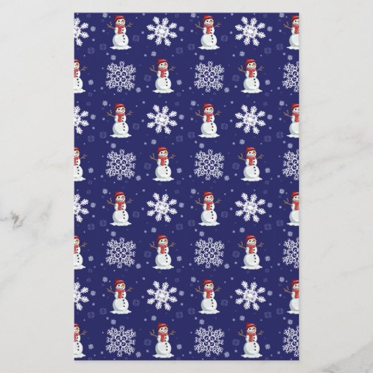 Snowy-Männer Briefpapier (Vorderseite)