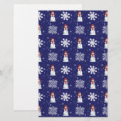 Snowy-Männer Briefpapier (Vorne/Hinten)