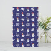 Snowy-Männer Briefpapier (Stehend Vorderseite)