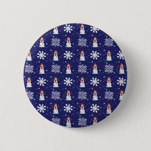 Snowy-Männer Button (Vorderseite)