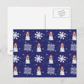 Snowy-Männer Postkarte (Vorne/Hinten)
