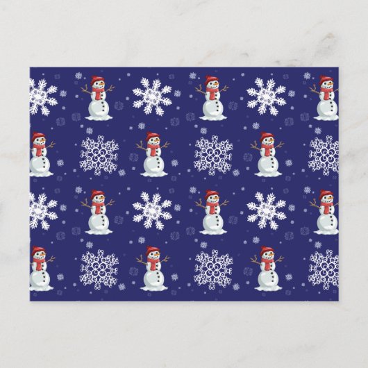 Snowy-Männer Postkarte (Vorderseite)
