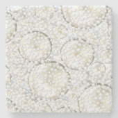 Snowy Marble Untersetzer (Vorderseite)