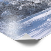 Snowy Marthaler Park und Bäume Fotodruck (Ecke)