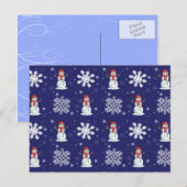 Snowy Men Postkarte (Vorne/Hinten)