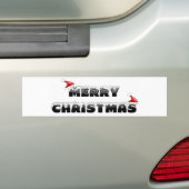 SNOWY MERRY CHRISTMAS AUTOAUFKLEBER (Auf Auto)