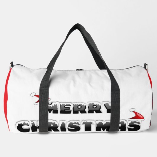 SNOWY MERRY CHRISTMAS DUFFLE BAG (Vorderseite)