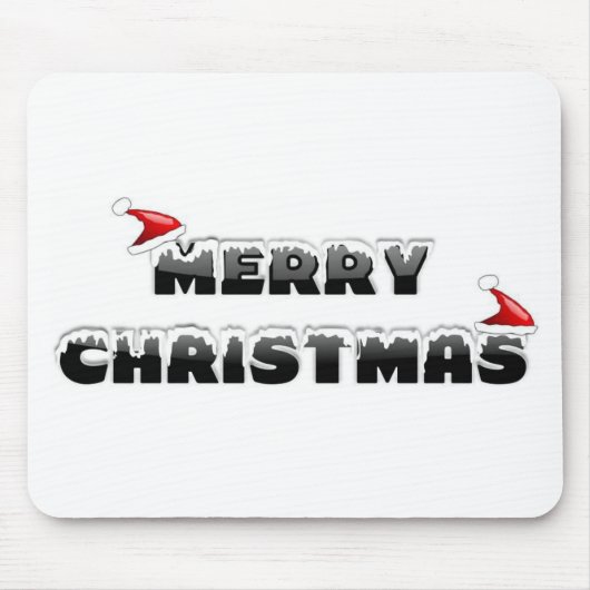 SNOWY MERRY CHRISTMAS MOUSEPAD (Vorne)