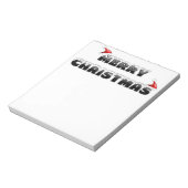 SNOWY MERRY CHRISTMAS NOTIZBLOCK (Rotiert)
