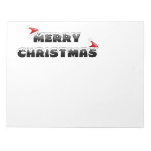 SNOWY MERRY CHRISTMAS NOTIZBLOCK