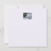 Snowy Morning Flat Weihnachtskarte Karte (Rückseite)