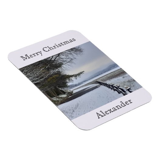 Snowy Morning flexibel Magnet (Rechte Seite)