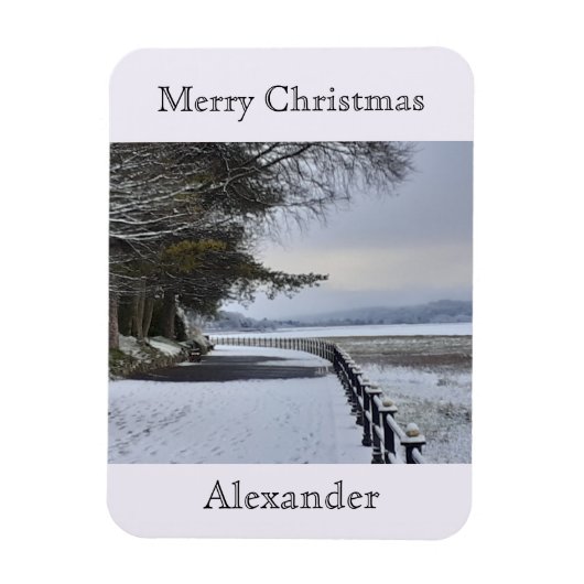 Snowy Morning flexibel Magnet (Vertikal)