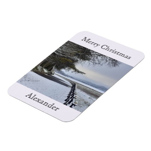 Snowy Morning flexibel Magnet (Linke Seite)