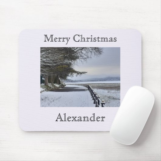 Snowy Morning Mousepad (Mit Mouse)