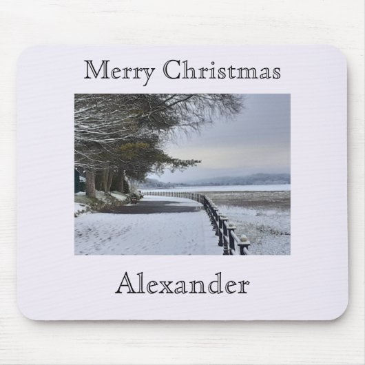 Snowy Morning Mousepad (Vorne)