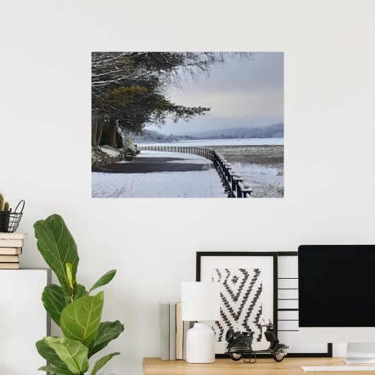 Snowy Morning Poster (Heimbüro)