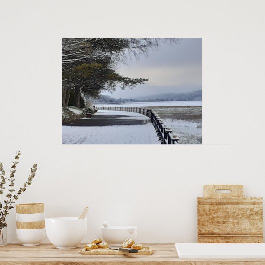 Snowy Morning Poster (Küche)