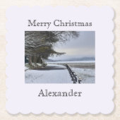 Snowy Morning Untersetzer (Vorderseite)