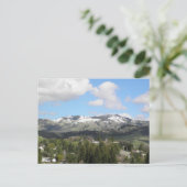 Snowy Mount Diablo Postkarte (Stehend Vorderseite)