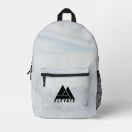 Snowy Mountain Adventure Elevate Backpack Bedruckter Rucksack