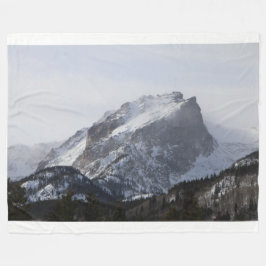 Snowy Mountain Fleece Blanket
