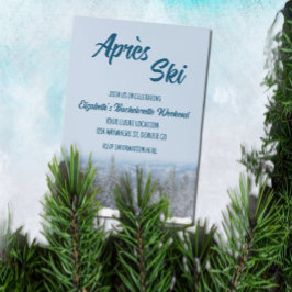 Snowy Mountain Forest Junggeselinnen-Abschied Einladung