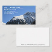 Snowy Mountain Foto - Visitenkarte (Vorne/Hinten)