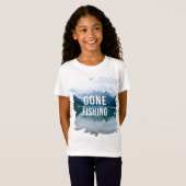 Snowy Mountain Lake Gone Fischen T-Shirt (Vorne ganz)