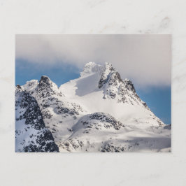 Snowy Mountain Landscape Foto Postkarte