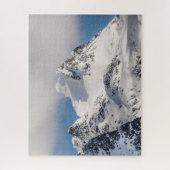 Snowy Mountain Landscape Foto Puzzle (Vertikal)