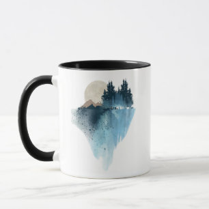 Snowy Mountain Landscape Tasse