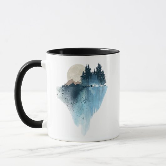 Snowy Mountain Landscape Tasse (Links)