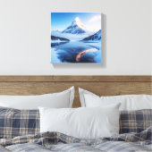Snowy Mountain Majestät Leinwanddruck (Insitu (Schlafzimmer))